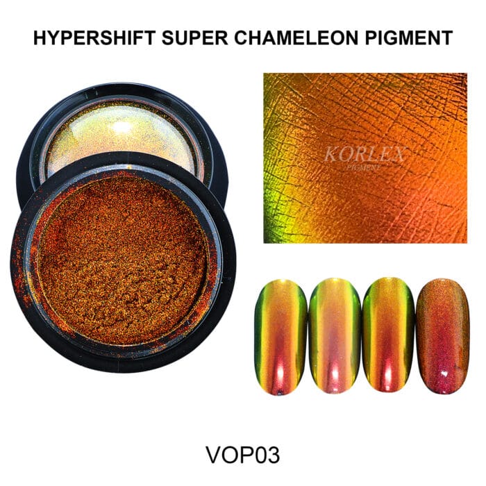 Hypershift chameleone pigment Super Intense Chrome Ultrashift Pigment Powder - Image 4