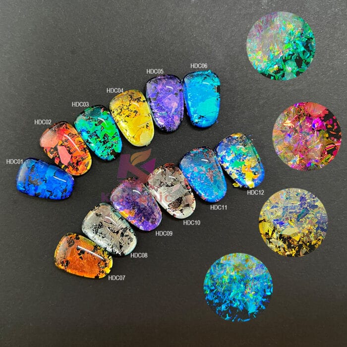 Transparent Chameleon Opal Aurora Flakes - Image 2