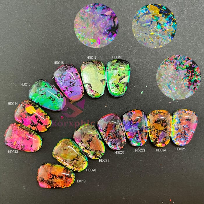 Transparent Chameleon Opal Aurora Flakes - Image 3