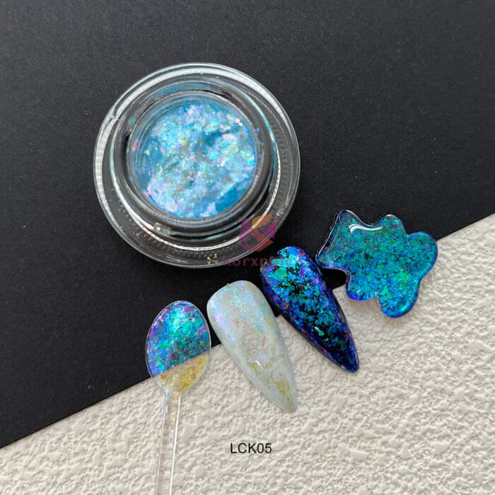 Multicolor Candy Aurora Irregular Chameleon Flakes - Image 4