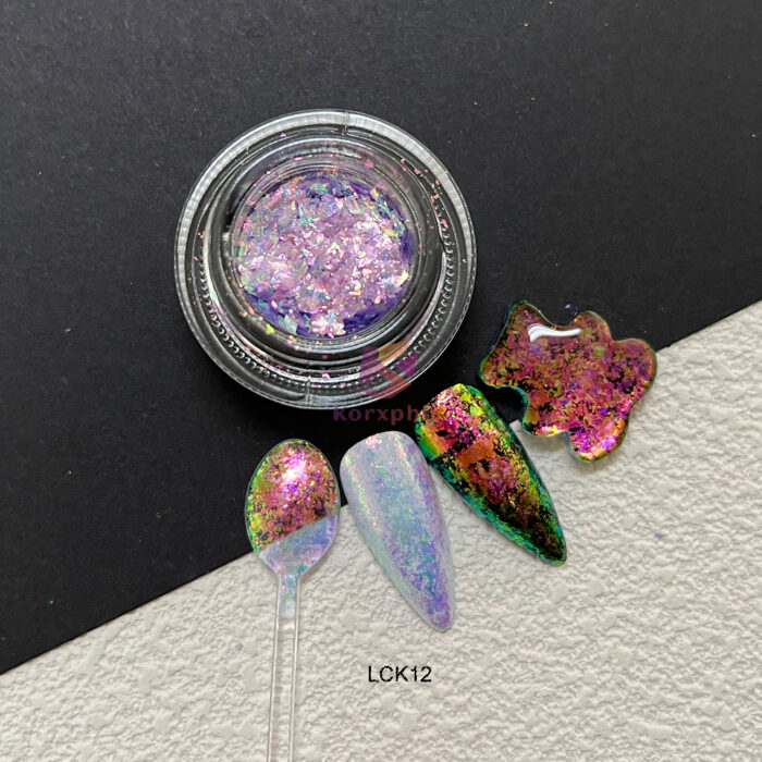 Multicolor Candy Aurora Irregular Chameleon Flakes - Image 3