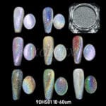 12D Holographic Laser magnetic cat eye pigment